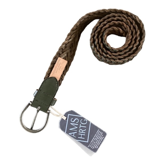 Amsterdam Heritage Aaltje Braided Italian Leather Belt NWT main image 9